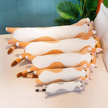 Cute Soft Plush Long Cat Pillow Various sizes