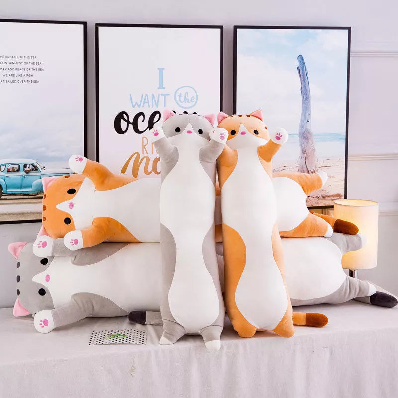 Cute Soft Plush Long Cat Pillow Various sizes