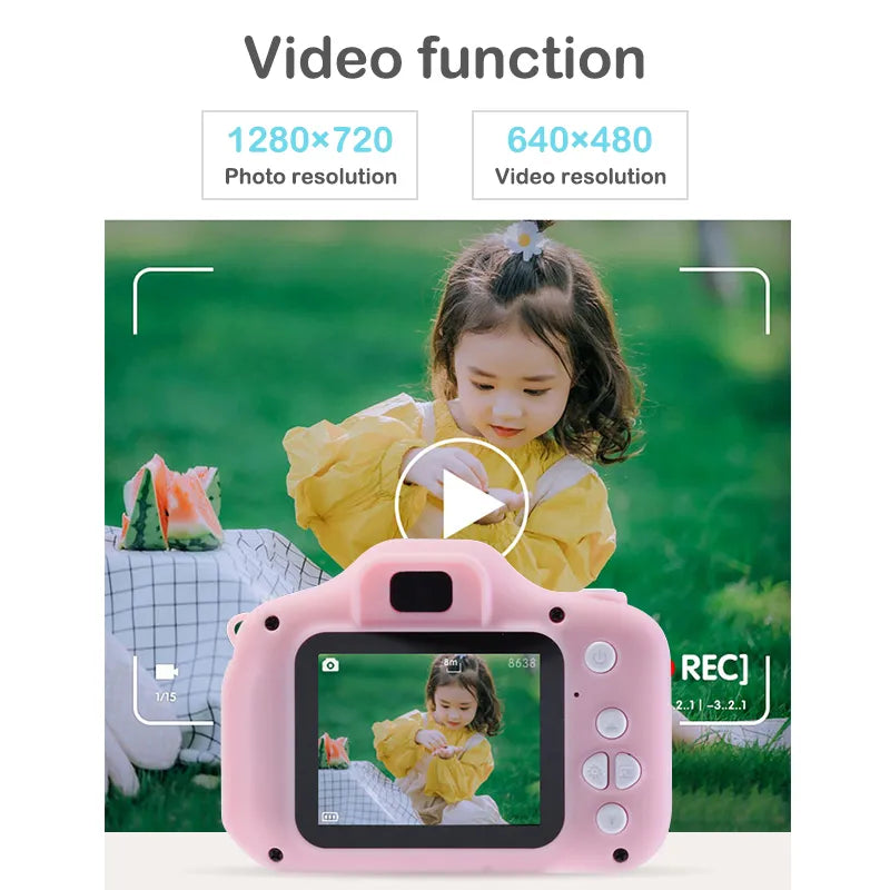 Children Mini Photo Camera for Girls Toy Camera for Kids 1080P HD Screen Christmas Gift Camara de Fotos para Niños Dropshipping