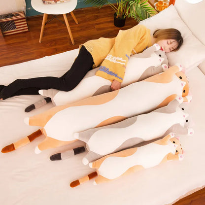 Cute Soft Plush Long Cat Pillow Various sizes