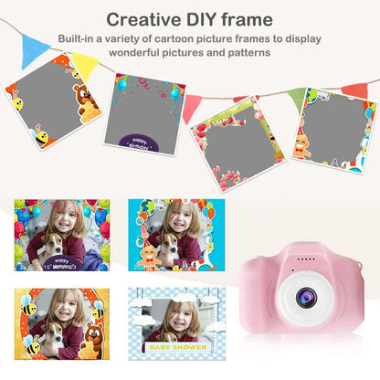 Children Mini Photo Camera for Girls Toy Camera for Kids 1080P HD Screen Christmas Gift Camara de Fotos para Niños Dropshipping